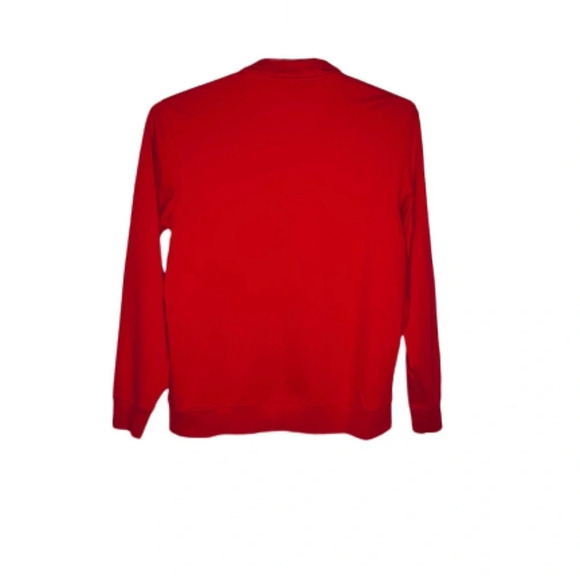 VINEYARD VINES Men's Medium Red Zippered Pullover Sweater 100% Pima Cotton. - Picture 3 of 6
